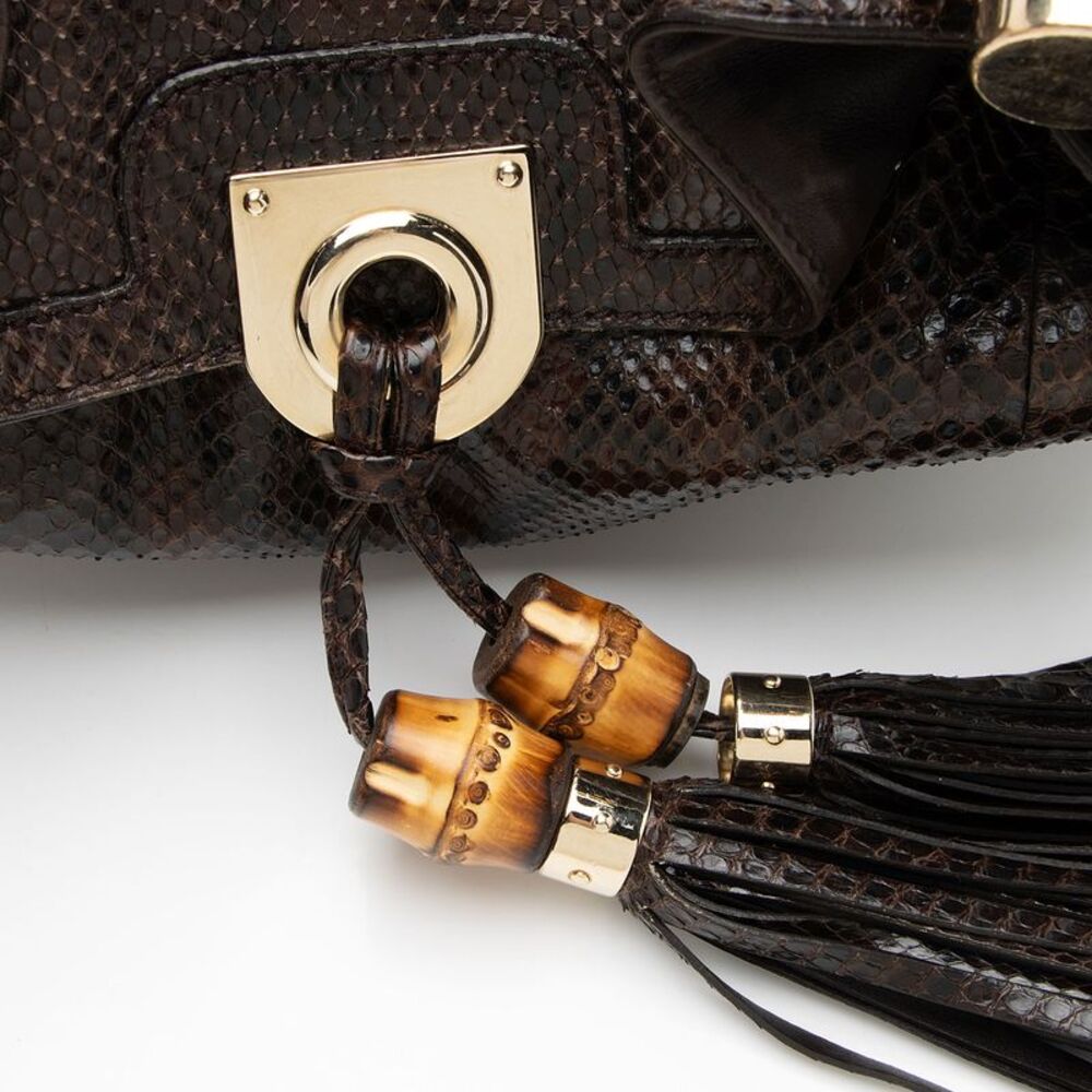 Gucci Python Indy Medium Satchel - Picture 9 of 15